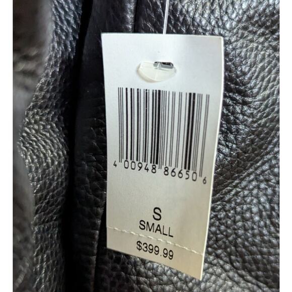 Disney Parks Marvel Men’s Black Leather Jacket Small 1939 Edition Biker Moto - Picture 8 of 8